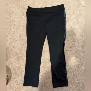 White House Black Market Black faux tuxedo leggins